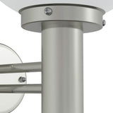 vidaXL Buitenwandlamp Zilver 28 x 25 x 38 cm RVS en plastic