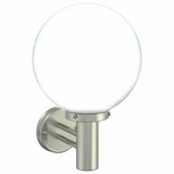 vidaXL Buitenwandlamp Zilver 28 x 25 x 38 cm RVS en plastic