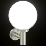 vidaXL Buitenwandlamp Zilver 28 x 25 x 38 cm RVS en plastic