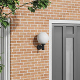vidaXL Buitenwandlamp Zilver 28 x 25 x 38 cm RVS en plastic