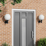 vidaXL Buitenwandlamp Zilver 28 x 25 x 38 cm RVS en plastic