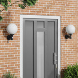 vidaXL Buitenwandlamp Zilver 28 x 25 x 38 cm RVS en plastic