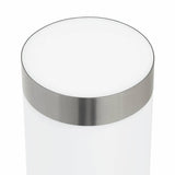vidaXL Outdoor Wall Lamp Silver 15 x 7.5 x 33 cm Stainless Steel and Plastic