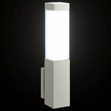 vidaXL Buitenwandlamp Zilver 10.5 x 6 x 33 cm RVS en plastic