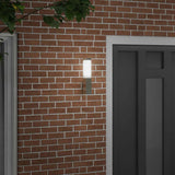 vidaXL Buitenwandlamp Zilver 10.5 x 6 x 33 cm RVS en plastic