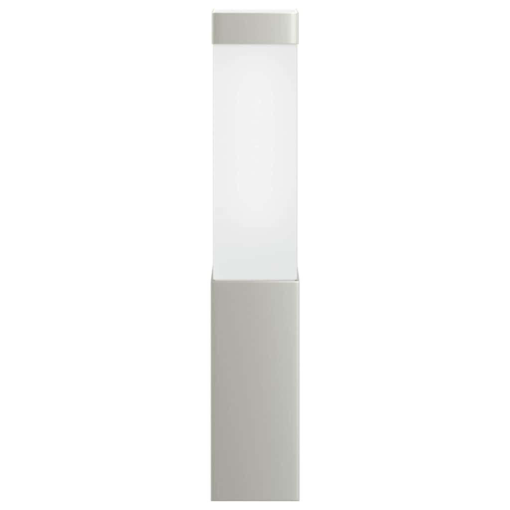 vidaXL Buitenwandlamp Zilver 10.5 x 6 x 33 cm RVS en plastic