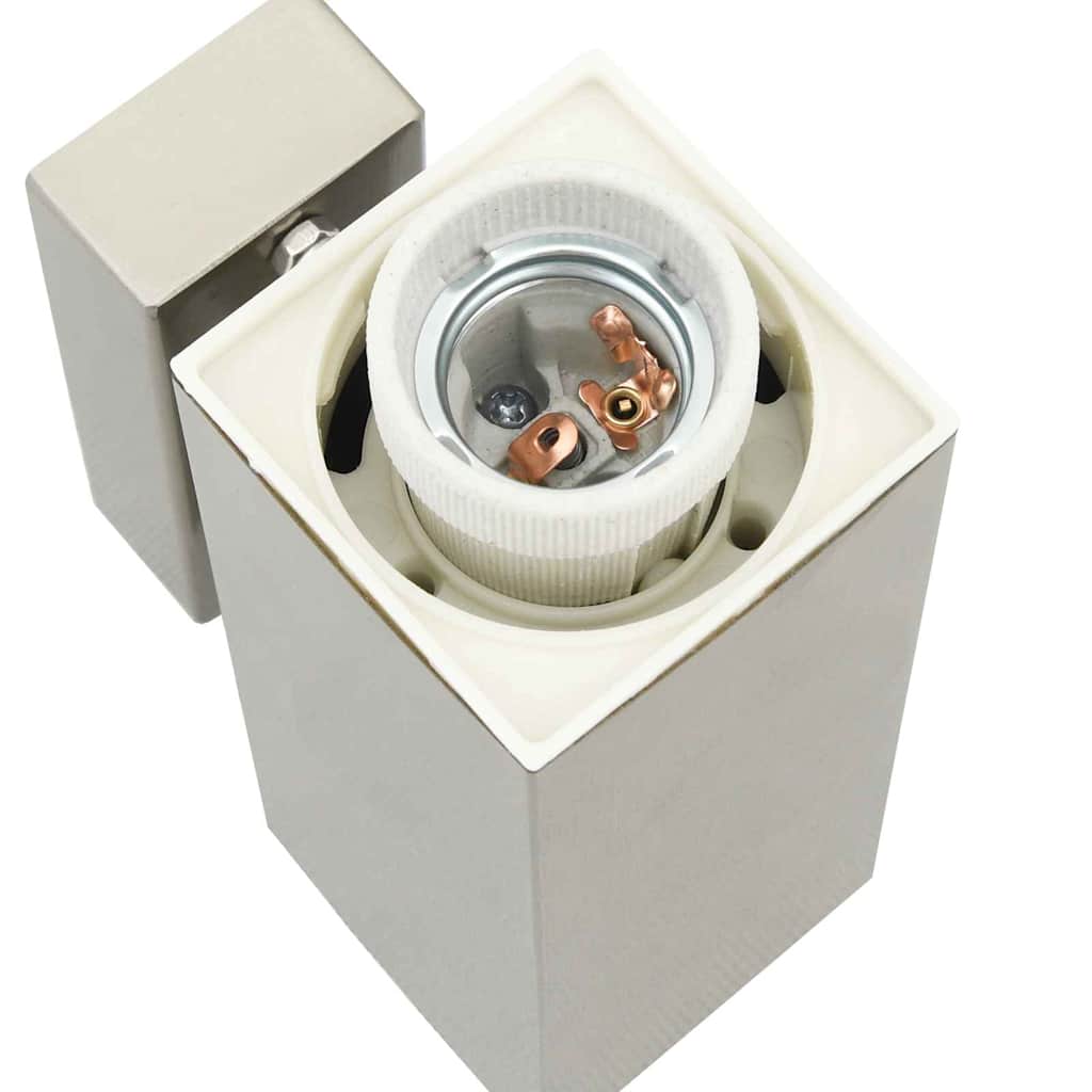 vidaXL Buitenwandlamp Zilver 10.5 x 6 x 33 cm RVS en plastic