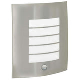 vidaXL Outdoor Wall Light Silver 23.5 x 9 x 26 cm Stainless Steel and Plastic