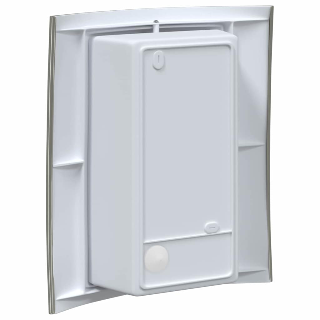 vidaXL Outdoor Wall Light Silver 23.5 x 9 x 26 cm Stainless Steel and Plastic