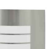 vidaXL Outdoor Wall Light Silver 23.5 x 9 x 26 cm Stainless Steel and Plastic