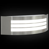 vidaXL Buitenwandlamp Zilver 32 x 10 x 10 cm RVS en plastic