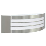 vidaXL Buitenwandlamp Zilver 32 x 10 x 10 cm RVS en plastic