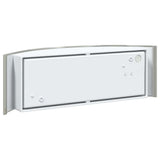 vidaXL Buitenwandlamp Zilver 32 x 10 x 10 cm RVS en plastic