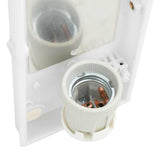 vidaXL Buitenwandlamp Zilver 32 x 10 x 10 cm RVS en plastic