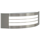 vidaXL Buitenwandlamp Zilver 32 x 10 x 10 cm RVS en plastic