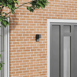 vidaXL Buitenwandlamp Zwart 12 x 7 x 15 cm Roestvrij staal