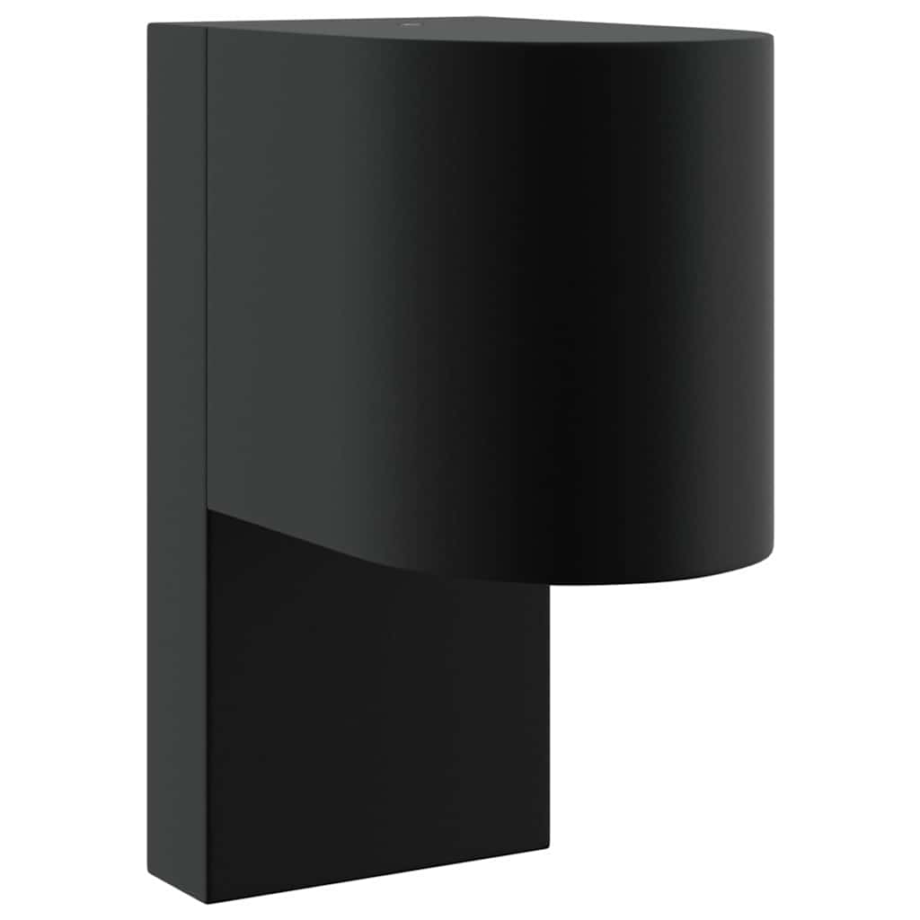 vidaXL Buitenwandlamp Zwart 12 x 7 x 15 cm Roestvrij staal