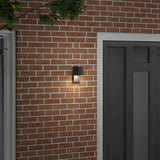vidaXL Buitenwandlamp Zwart 12 x 7 x 15 cm Roestvrij staal