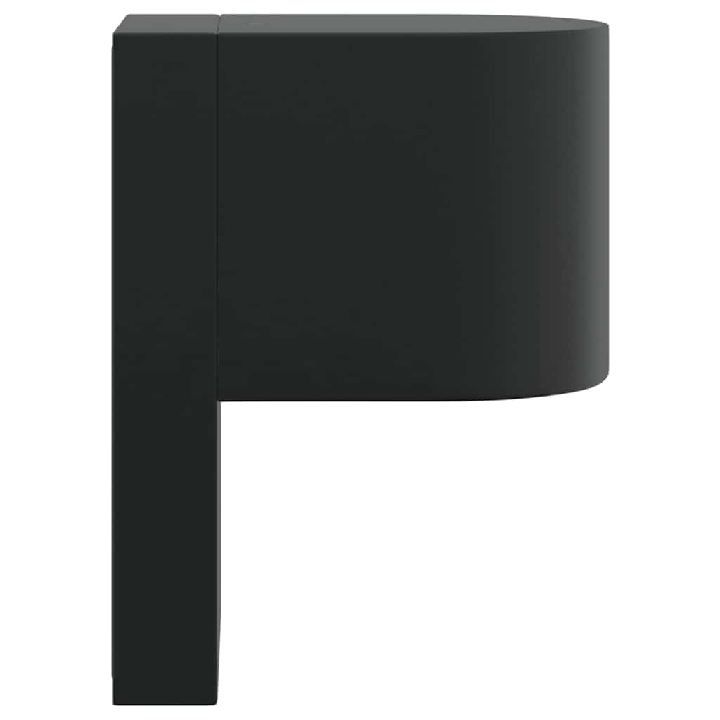 vidaXL Buitenwandlamp Zwart 12 x 7 x 15 cm Roestvrij staal