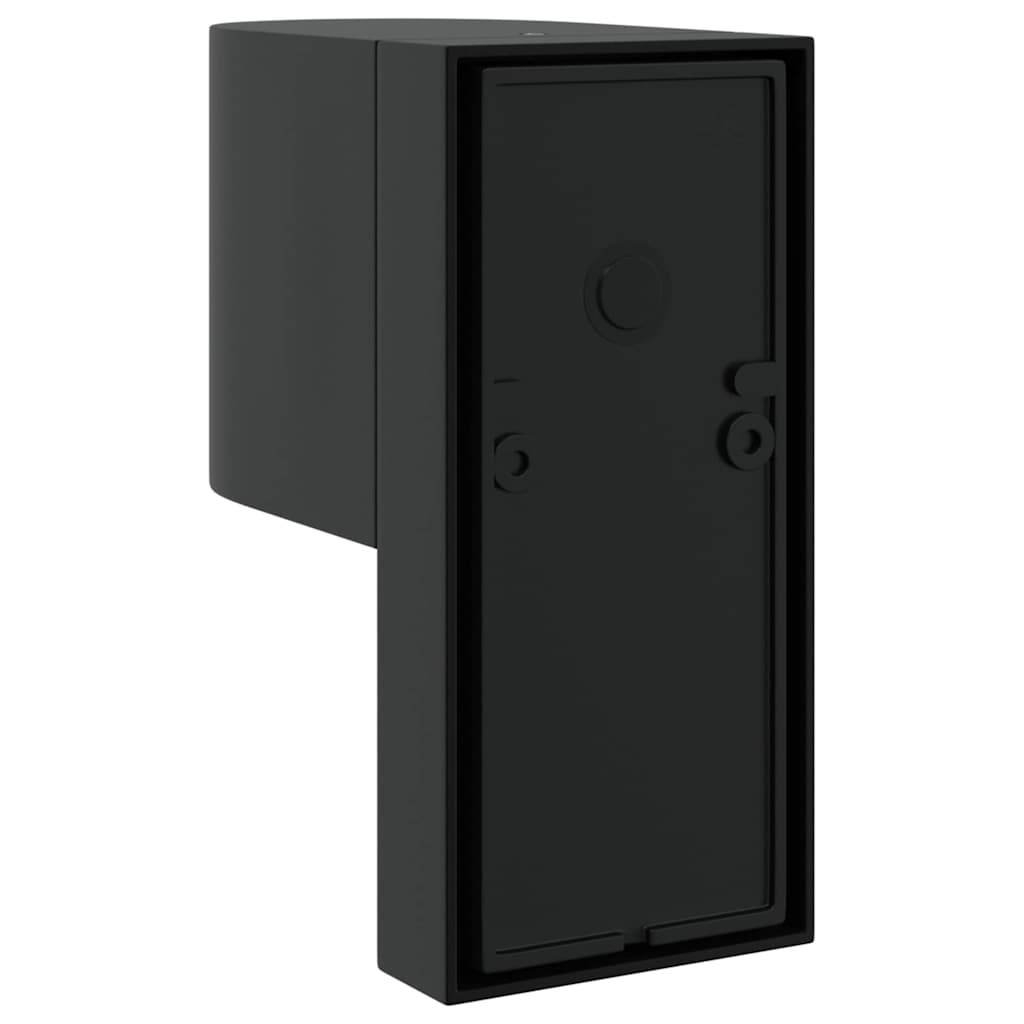 vidaXL Buitenwandlamp Zwart 12 x 7 x 15 cm Roestvrij staal