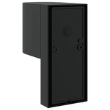 vidaXL Buitenwandlamp Zwart 12 x 7 x 15 cm Roestvrij staal