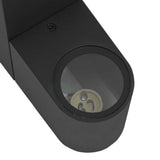 vidaXL Buitenwandlamp Zwart 12 x 7 x 15 cm Roestvrij staal