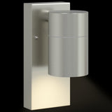 vidaXL Buitenwandlamp Zilver 6,5 x 10,5 x 16 cm