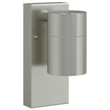 vidaXL Buitenwandlamp Zilver 6,5 x 10,5 x 16 cm