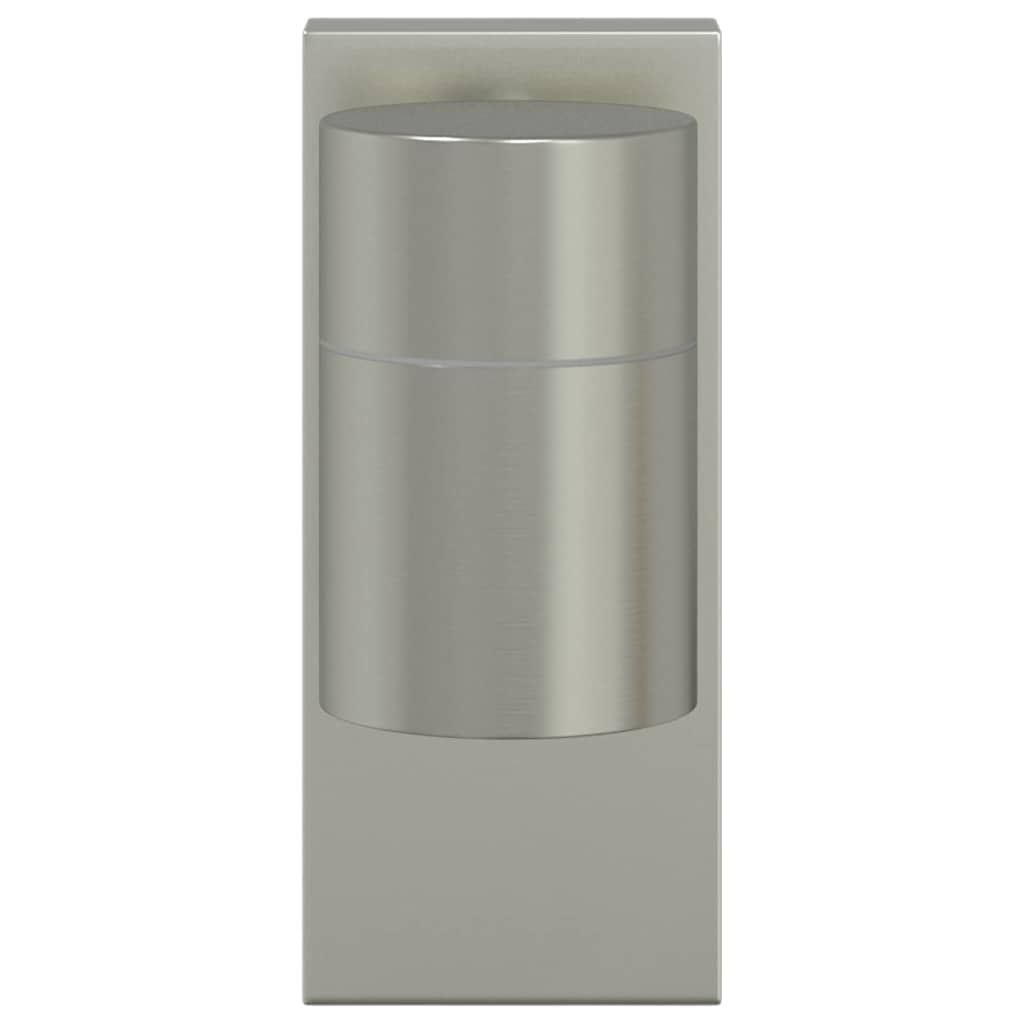 vidaXL Buitenwandlamp Zilver 6,5 x 10,5 x 16 cm