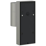 vidaXL Buitenwandlamp Zilver 6,5 x 10,5 x 16 cm