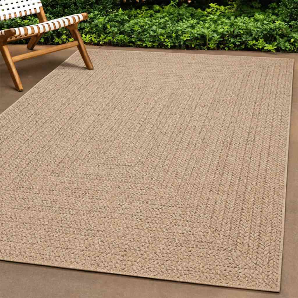 vidaXL Vloerkleed ZIZUR binnen en buiten 80x150 cm jute look