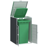vidaXL Containerberging voor 1 container 72x81x115 cm staal groen