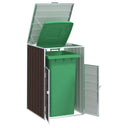 vidaXL Containerberging voor 1 container 72x81x115 cm staal groen