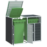 vidaXL Containerberging voor 1 container 72x81x115 cm staal groen