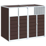 vidaXL Containerberging voor 1 container 72x81x115 cm staal groen