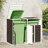 vidaXL Containerberging voor 1 container 72x81x115 cm staal groen