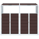 vidaXL Containerberging voor 1 container 72x81x115 cm staal groen