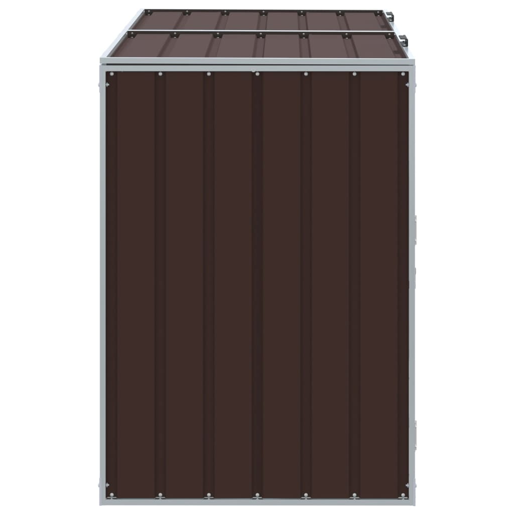 vidaXL Containerberging voor 1 container 72x81x115 cm staal groen