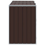 vidaXL Containerberging voor 1 container 72x81x115 cm staal groen