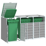 vidaXL Containerberging voor 1 container 72x81x115 cm staal groen