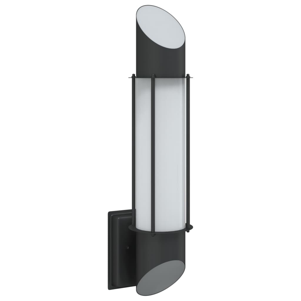 vidaXL Buitenwandlamp roestvrij staal zilverkleurig