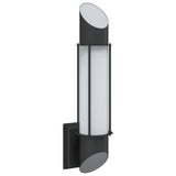 vidaXL Buitenwandlamp roestvrij staal zilverkleurig