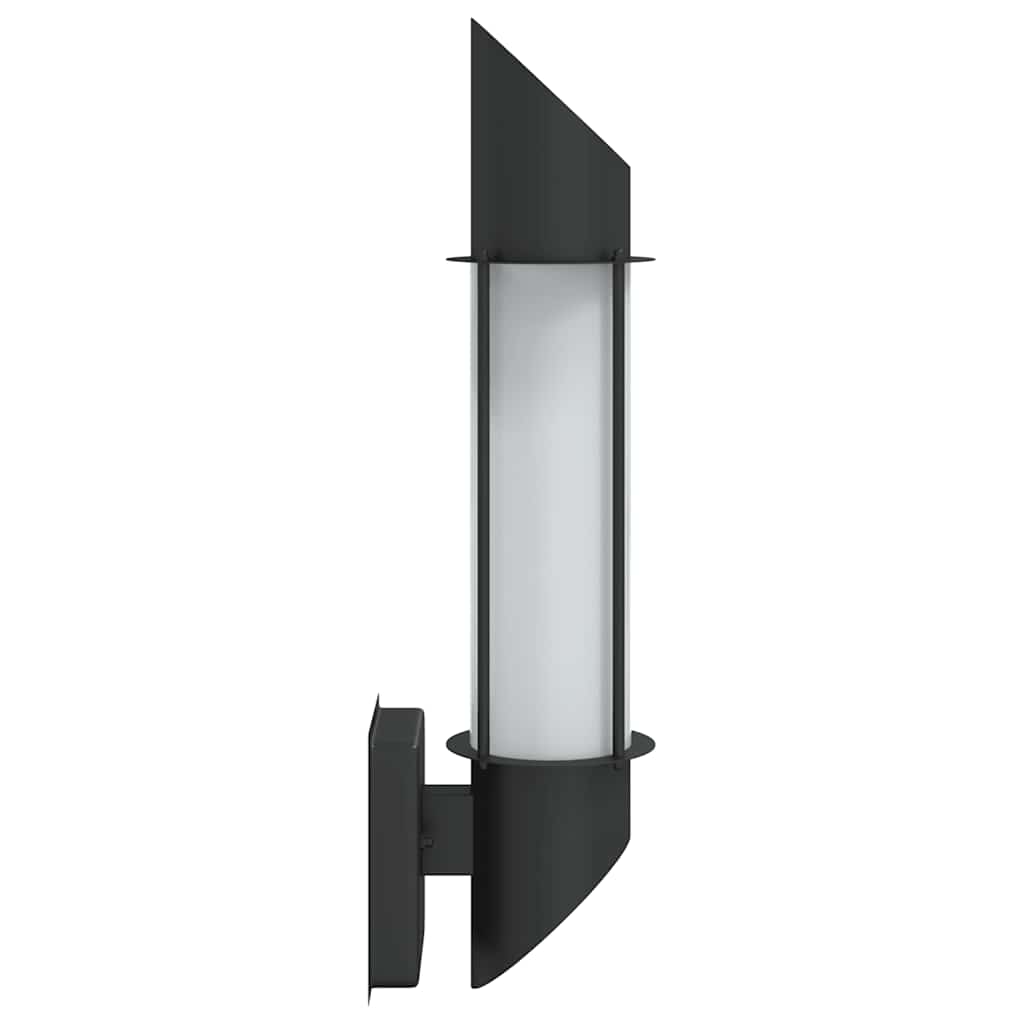 vidaXL Buitenwandlamp roestvrij staal zilverkleurig