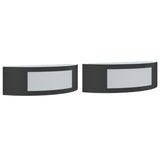 vidaXL Outdoor Wall Lamps 2 pcs Stainless Steel Silver-colored