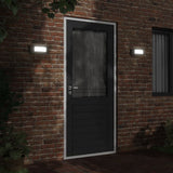 vidaXL Outdoor Wall Lamps 2 pcs Stainless Steel Silver-colored