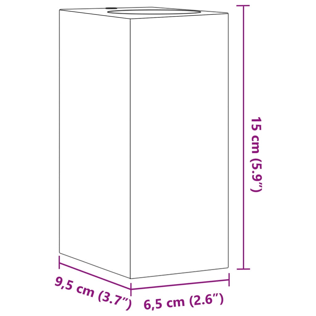 vidaXL Buitenwandlampen 2 st gegoten aluminium zwart