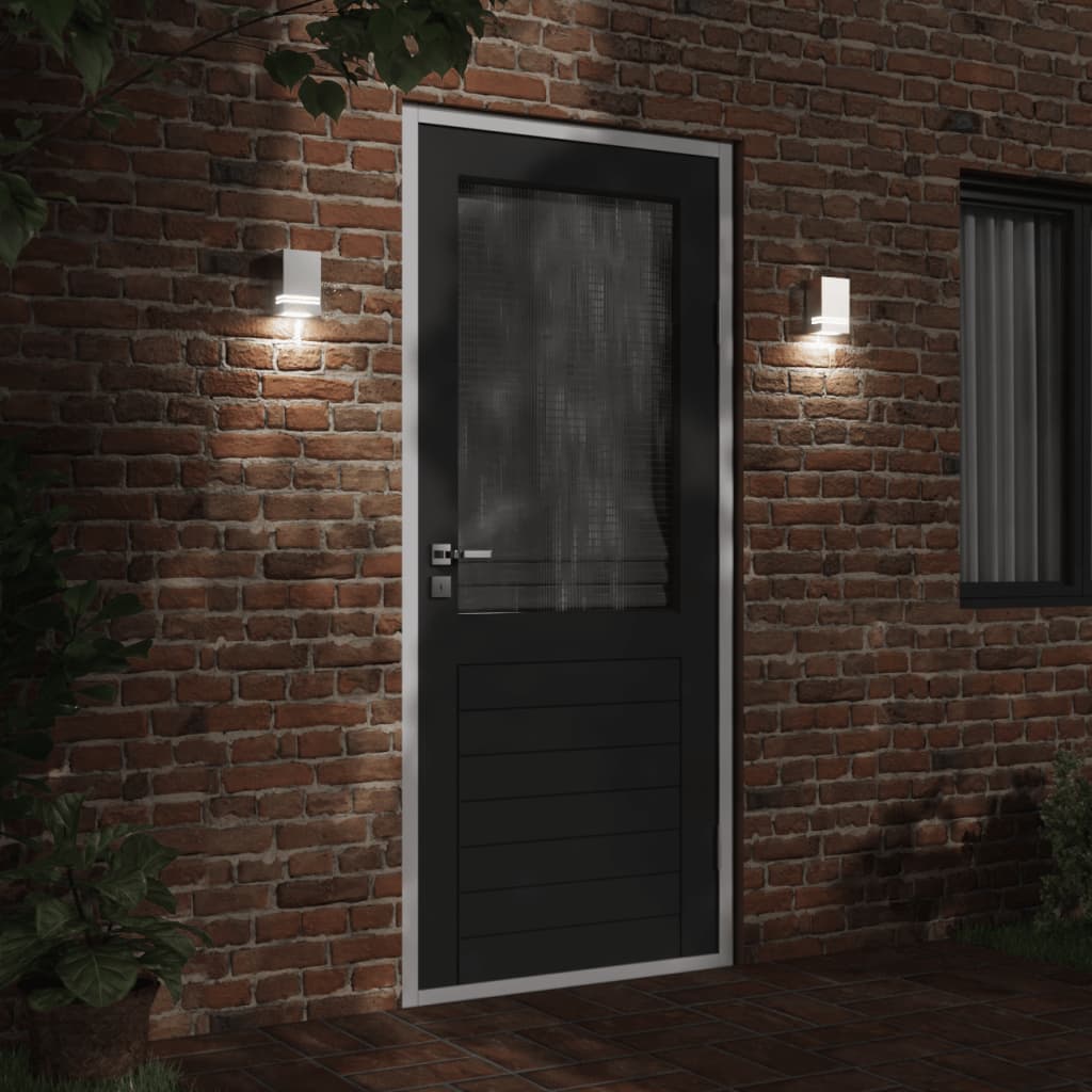 vidaXL Outdoor Wall Lamp Stainless Steel Silver
