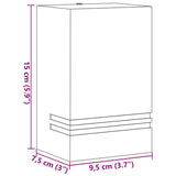 vidaXL Outdoor Wall Lamp Stainless Steel Silver