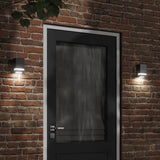 vidaXL Outdoor Wall Lamp Stainless Steel Silver