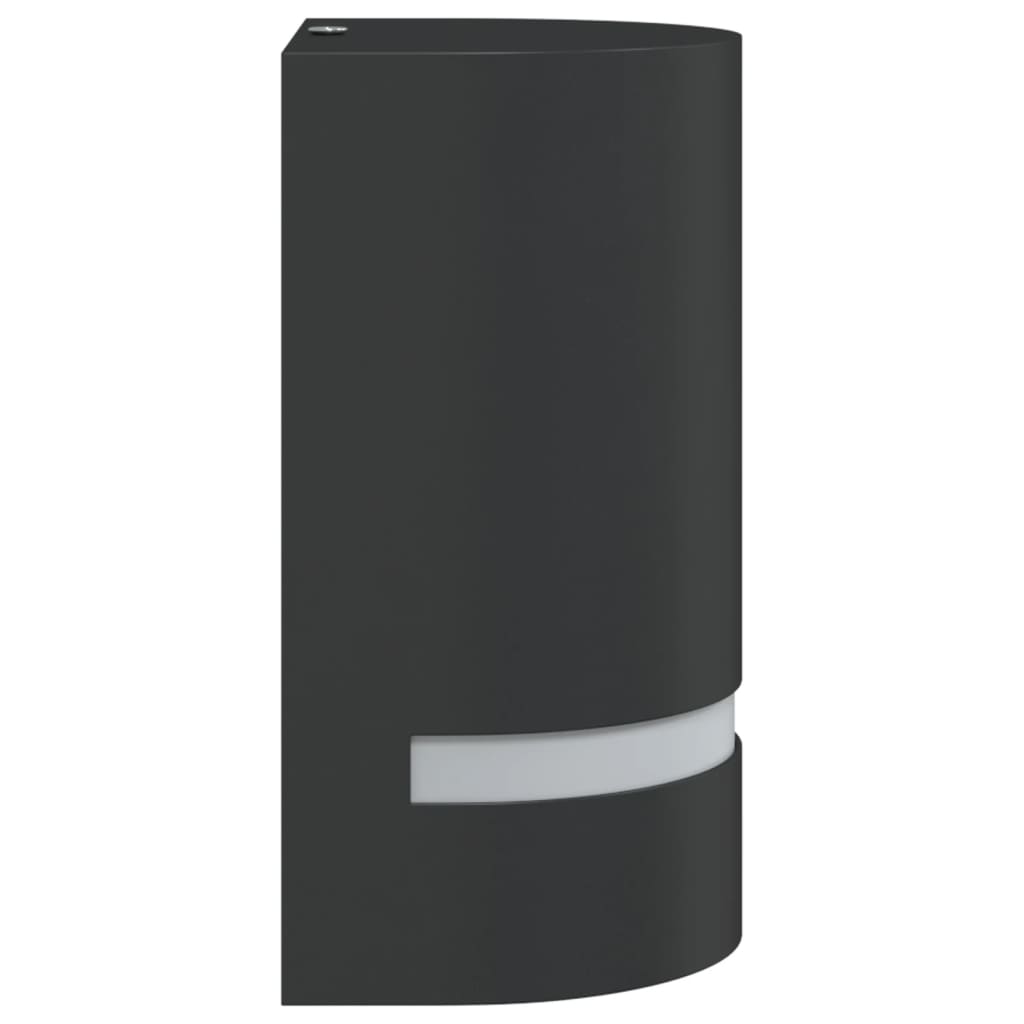 vidaXL Buitenwandlamp gegoten aluminium zwart